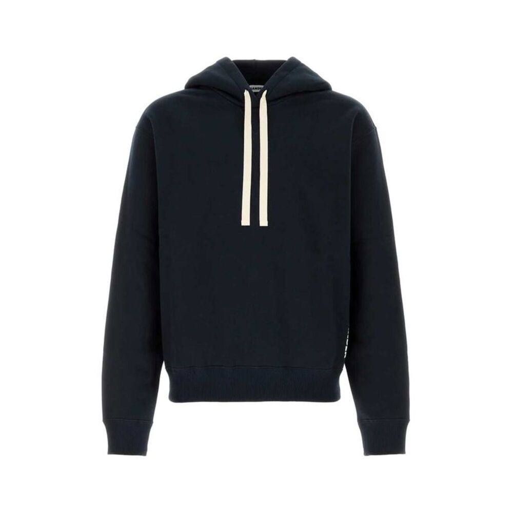 Jil Sander Men Black Cotton Sweatshirt